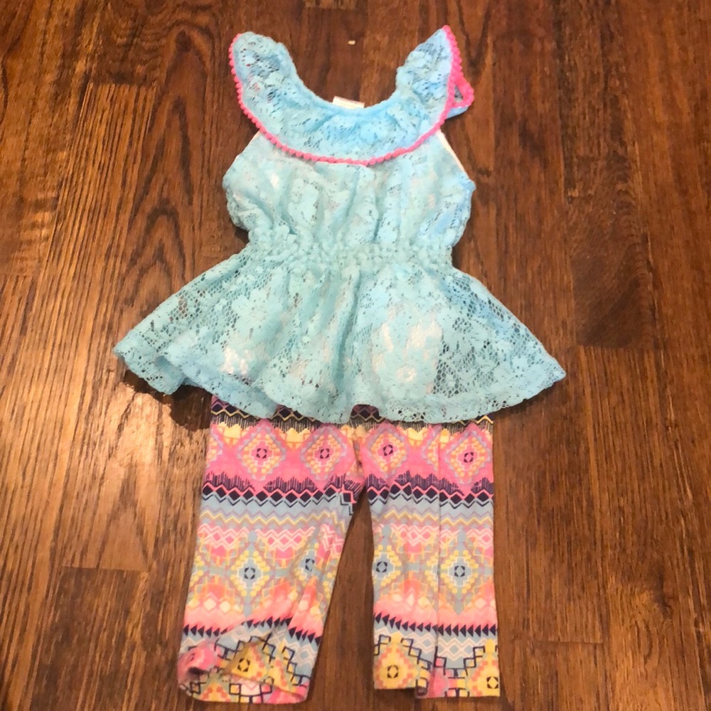 Baby girl two piece outfit.